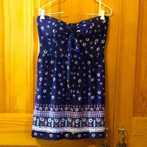 No Boundaries strapless sundress